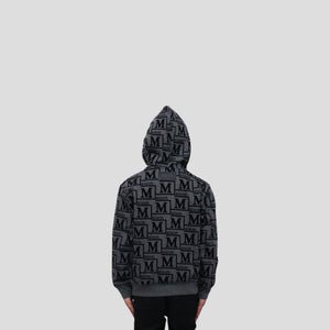 MDB Couture Kids Woven Monogram Hoodie Sweatshirt