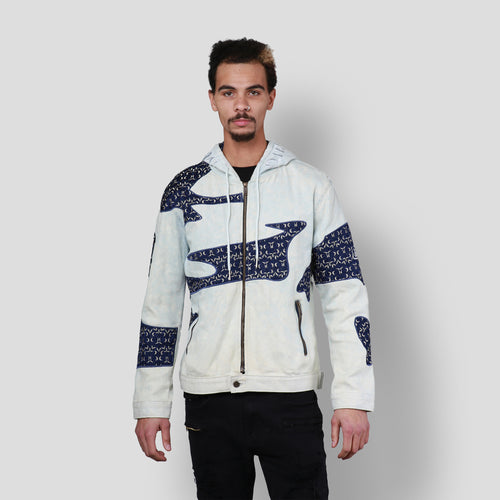 MDB Brand Men's Tapestry Denim Hoodie