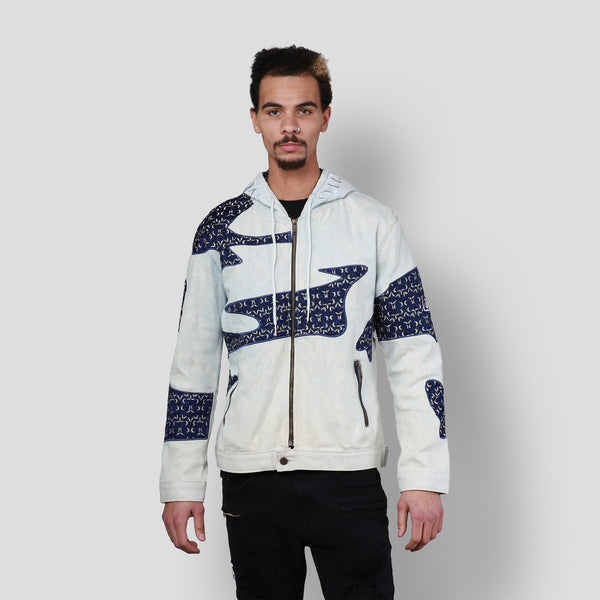 MDB Brand Men's Tapestry Denim Hoodie