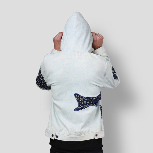 MDB Brand Men's Tapestry Denim Hoodie