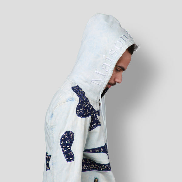MDB Brand Men's Tapestry Denim Hoodie