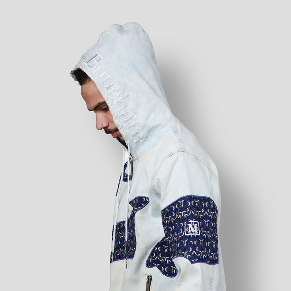 MDB Brand Men's Tapestry Denim Hoodie