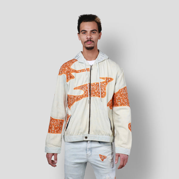 MDB Brand Men's Tapestry Denim Hoodie