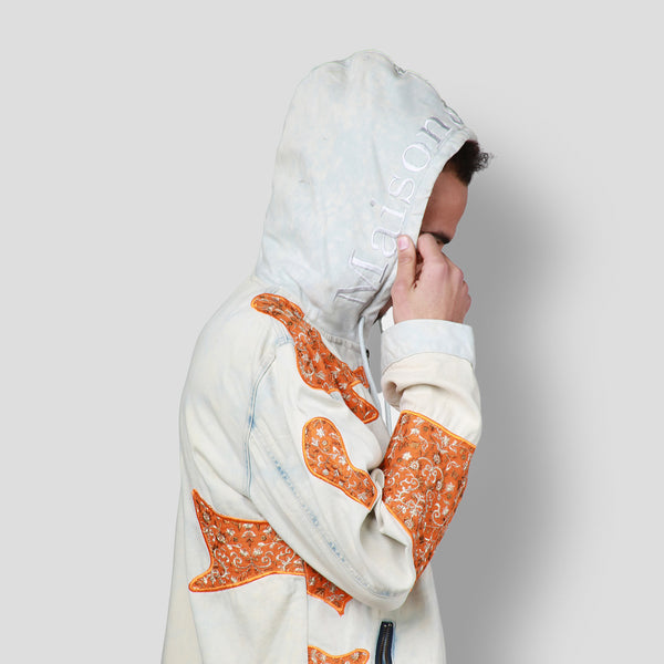 MDB Brand Men's Tapestry Denim Hoodie