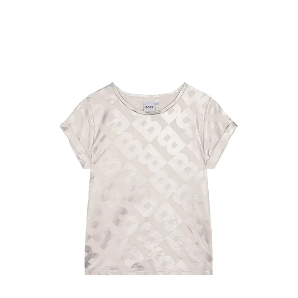 Hugo Boss Kids Girl's Monogram Metallic T-shirt