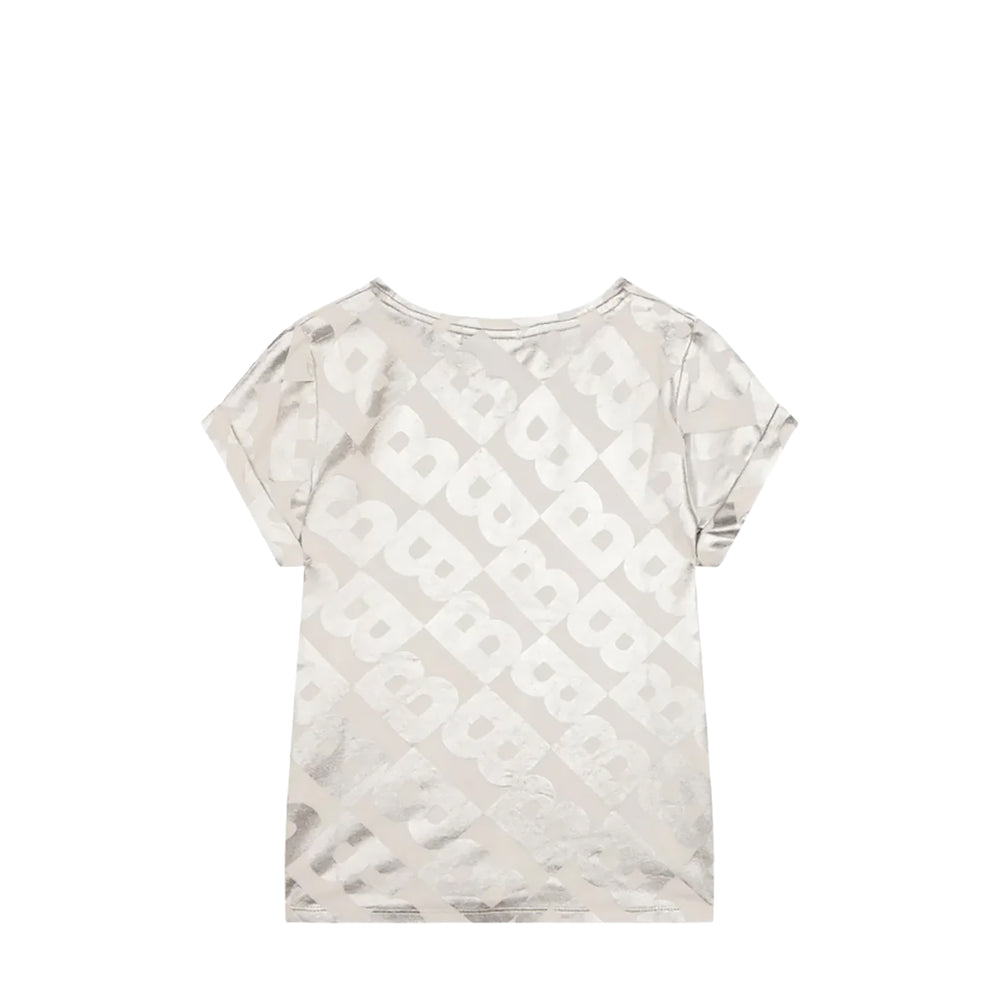 Hugo Boss Kids Girl's Monogram Metallic T-shirt