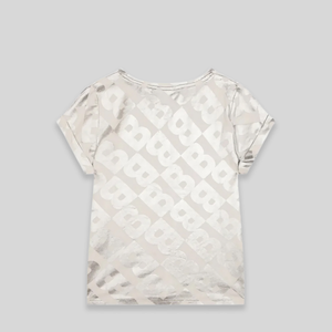 Hugo Boss Kids Girl's Metallic Monogram Logo T-shirt