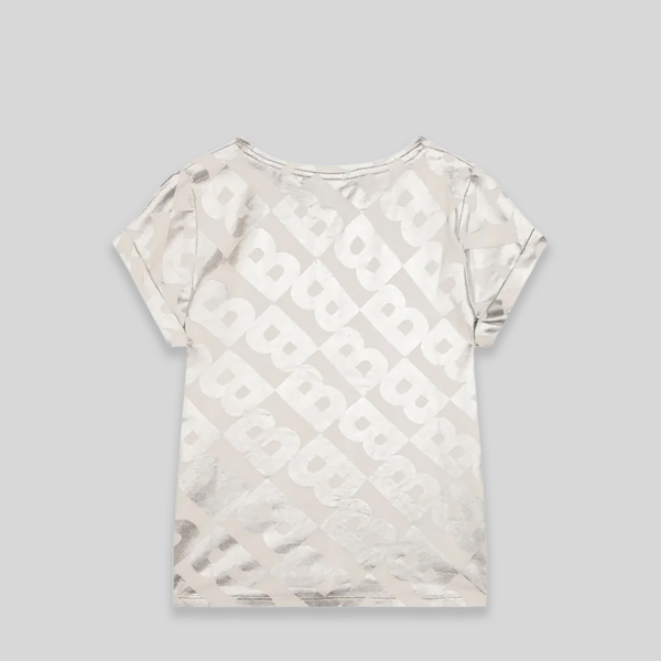 Hugo Boss Kids Girl's Metallic Monogram Logo T-shirt