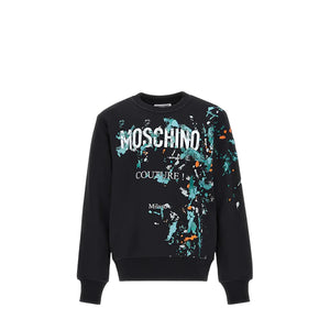 Moschino Kids Paint Splatter Fleece Sweatshirt