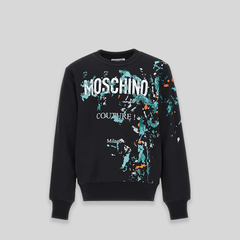 Moschino Kids Paint Splatter Fleece Sweatshirt