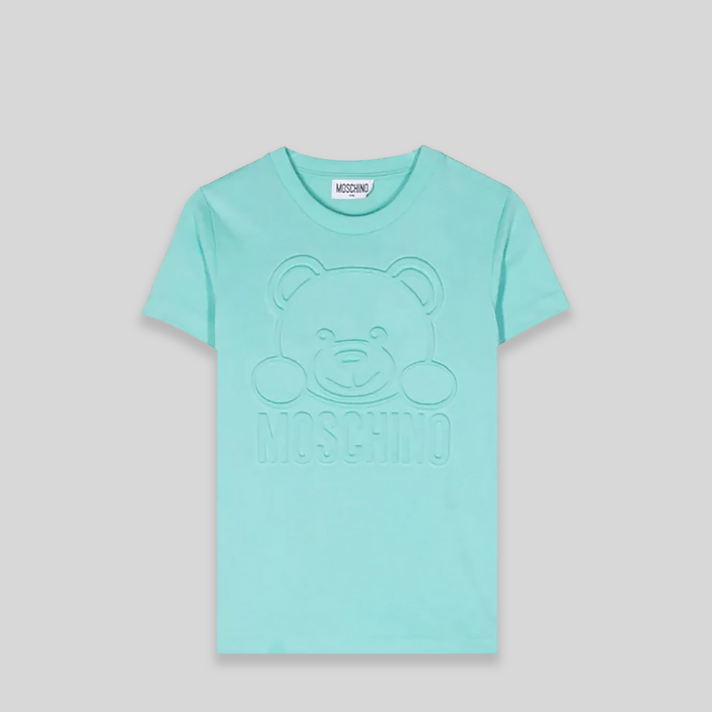 Moschino Kids Embossed Bear Logo T-Shirt