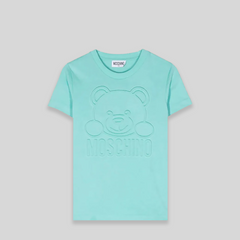 Moschino Kids Embossed Bear Logo T-Shirt