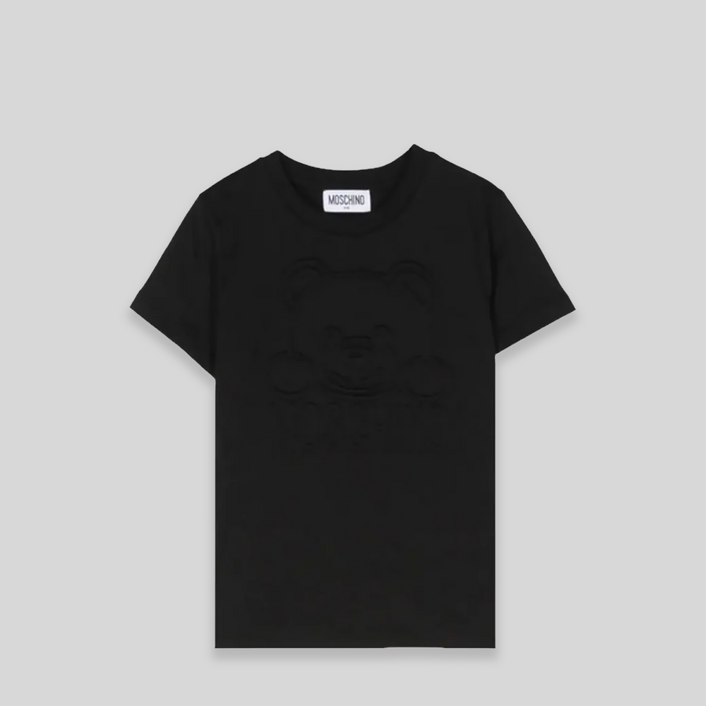 Moschino Kids Embossed Bear Logo T-Shirt
