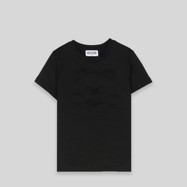 Moschino Kids Embossed Bear Logo T-Shirt