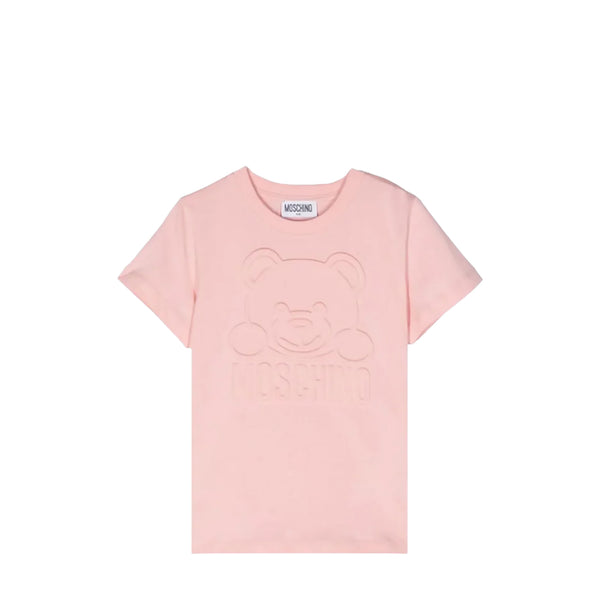 Moschino Kids Embossed Bear Logo T-Shirt