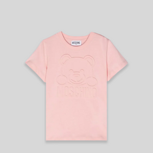 Moschino Kids Embossed Bear Logo T-Shirt