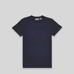 Moschino Kids Embossed Bear Logo T-Shirt