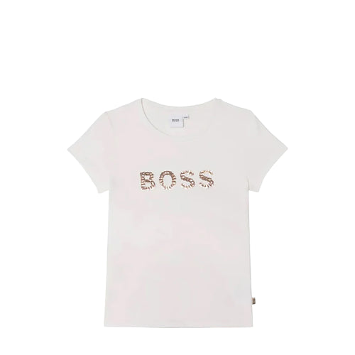 Hugo Boss Kids Girl's Sequin Logo T-Shirt
