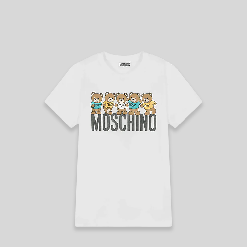 Moschino Kids Multi-Teddy Bears Logo T-Shirt
