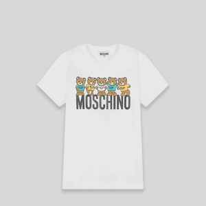 Moschino Kids Multi-Teddy Bears Logo T-Shirt
