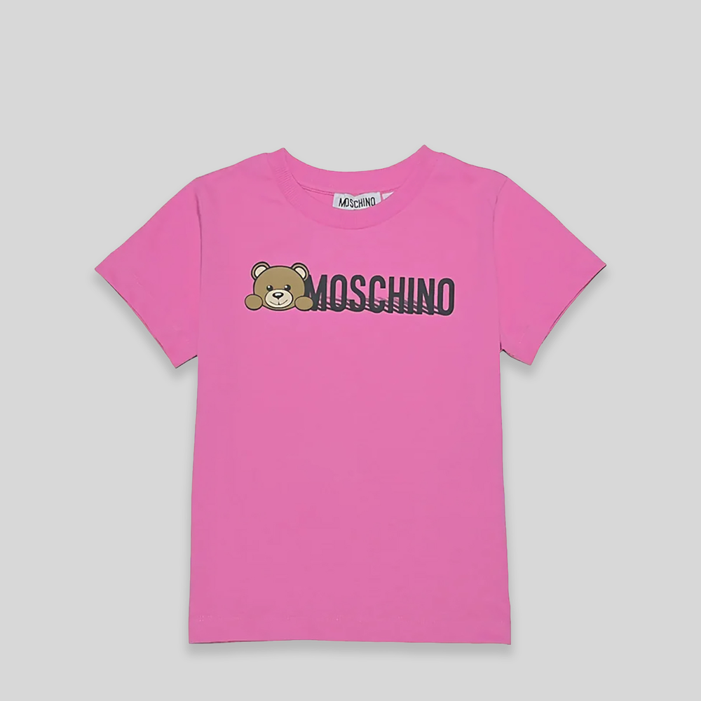 Moschino Kids Teddy Bear Logo T-Shirt