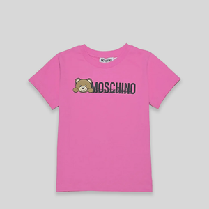 Moschino Kids Teddy Bear Logo T-Shirt