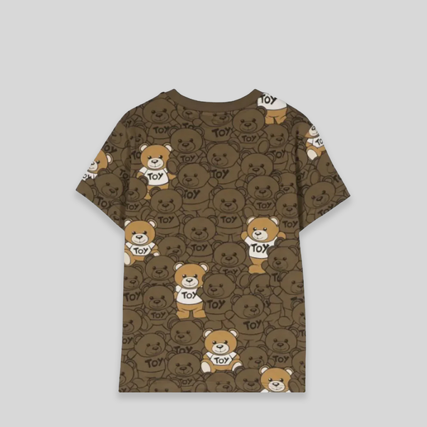 Moschino Kids Multi-Teddy Bear Logo T-Shirt