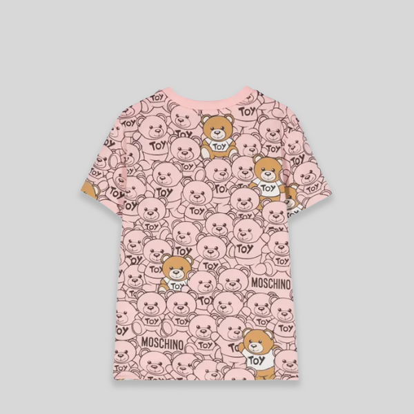 Moschino Kids Multi-Teddy Bear Logo T-Shirt