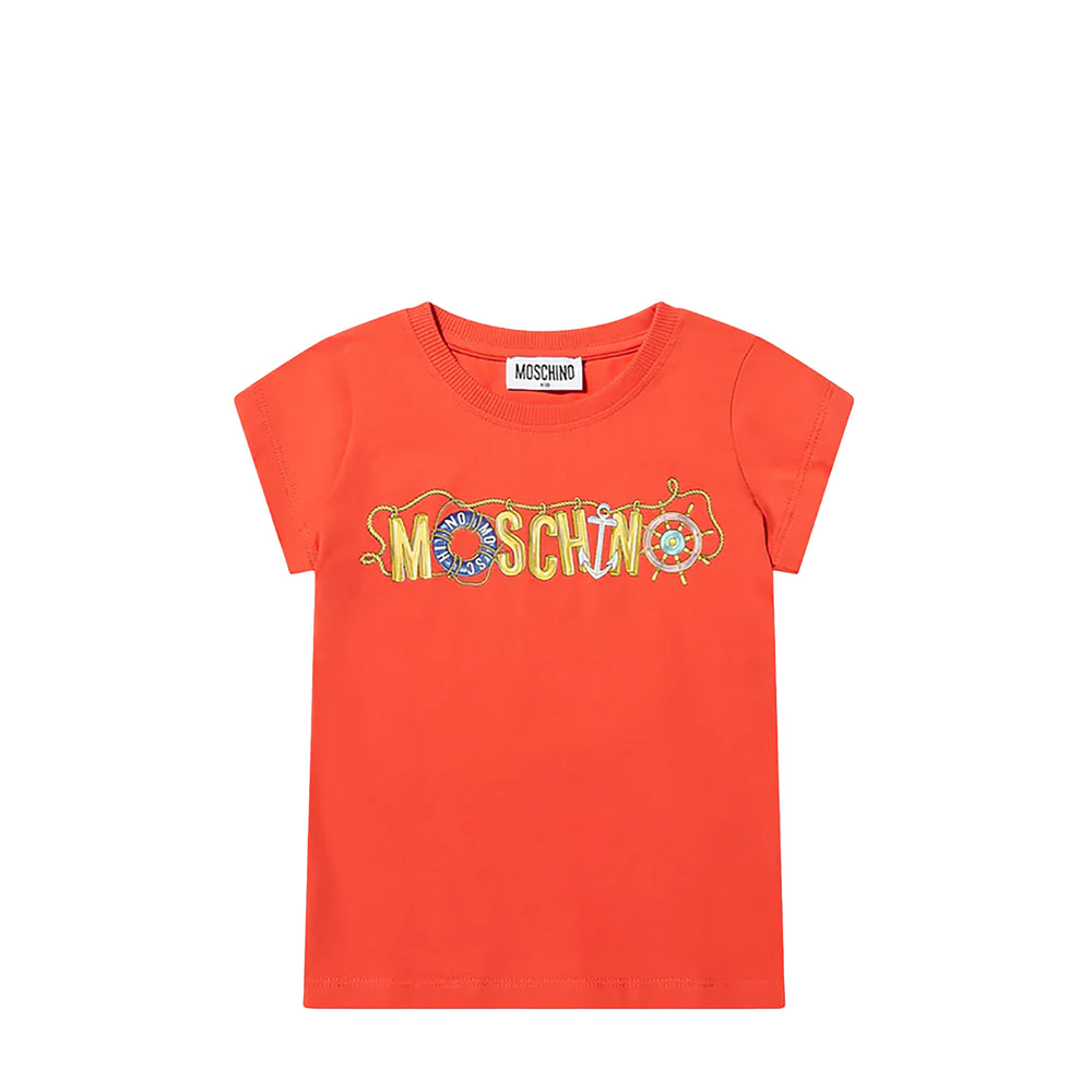 Moschino Kids Sailor Text T-Shirt