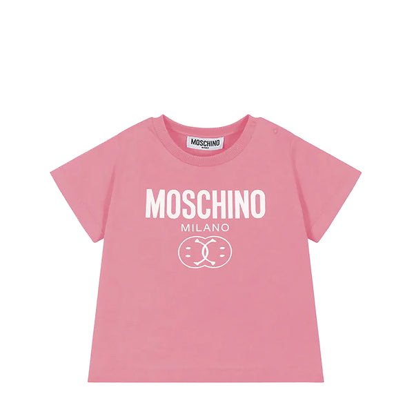 Moschino Kids Smiley Milano Logo T-Shirt