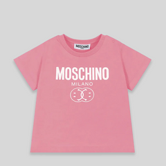 Moschino Kids Smiley Milano Logo T-Shirt