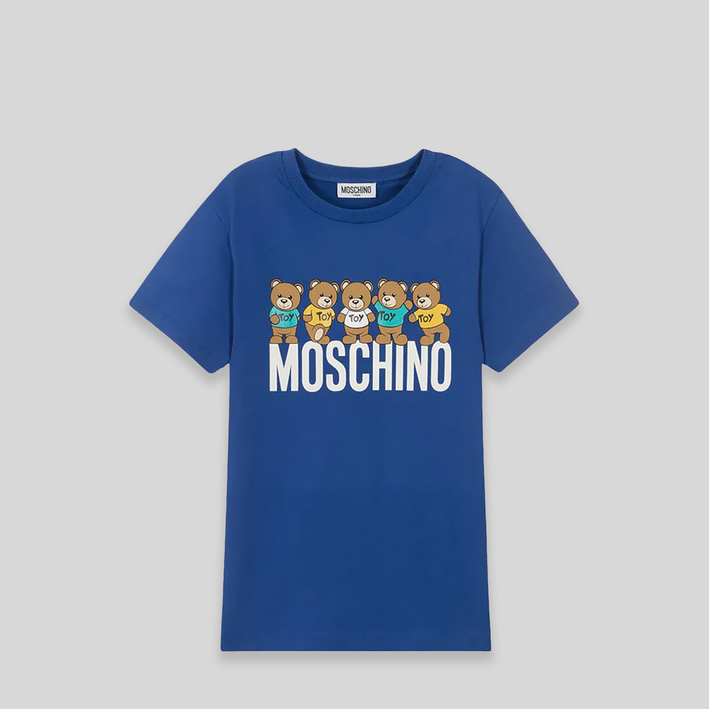 Moschino Kids Multi-Teddy Bears Logo T-Shirt