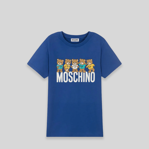 Moschino Kids Multi-Teddy Bears Logo T-Shirt