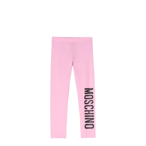 Moschino Kids Stretch Cotton Logo Leggings