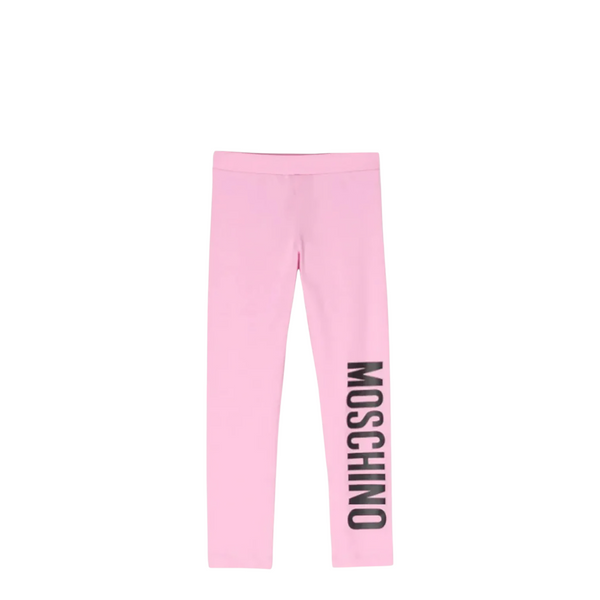 Moschino Kids Stretch Cotton Logo Leggings