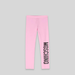 Moschino Kids Stretch Cotton Logo Leggings