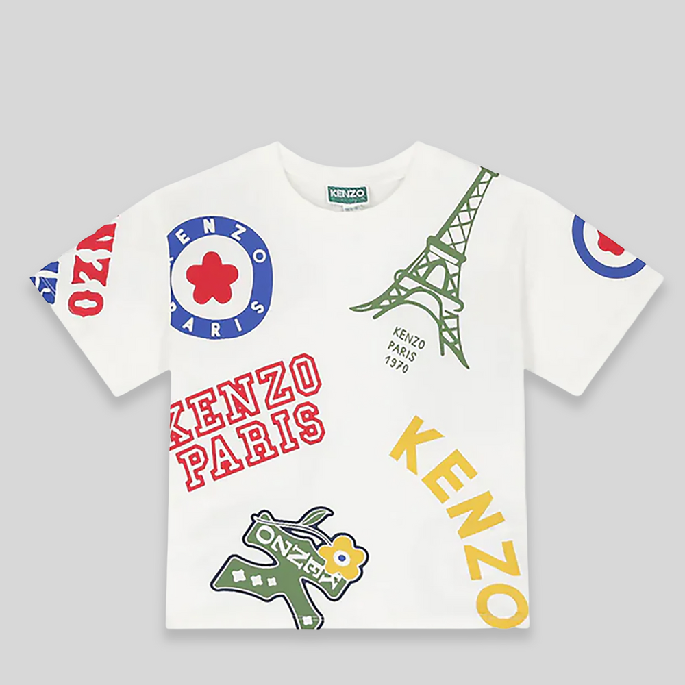 Kenzo Kids Multi-Logo T-Shirt
