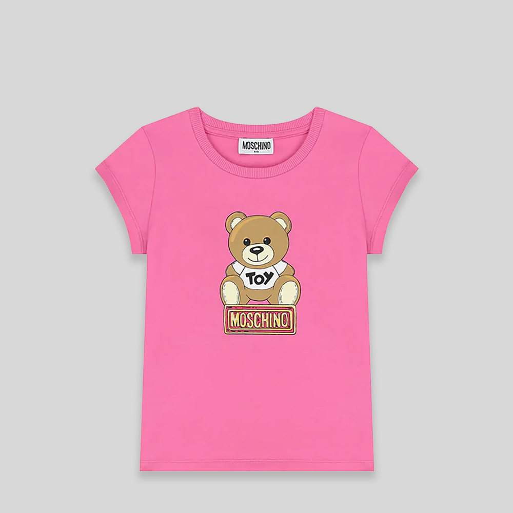 Moschino Kids Teddy Bear Logo T-Shirt