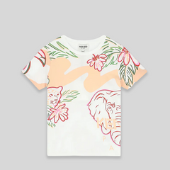 Kenzo Kids Tiger Motifs T-Shirt