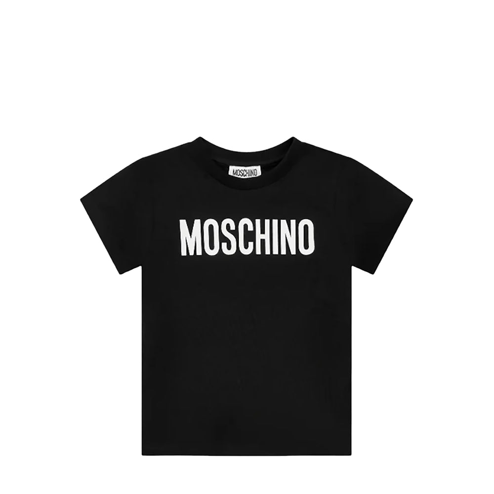 Moschino Kids Big Text Logo Cotton T-Shirt
