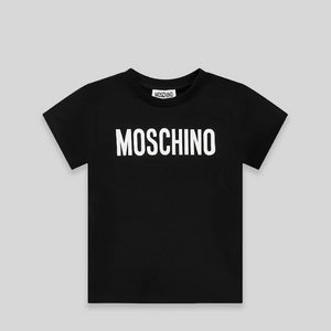 Moschino Kids Big Text Logo Cotton T-Shirt