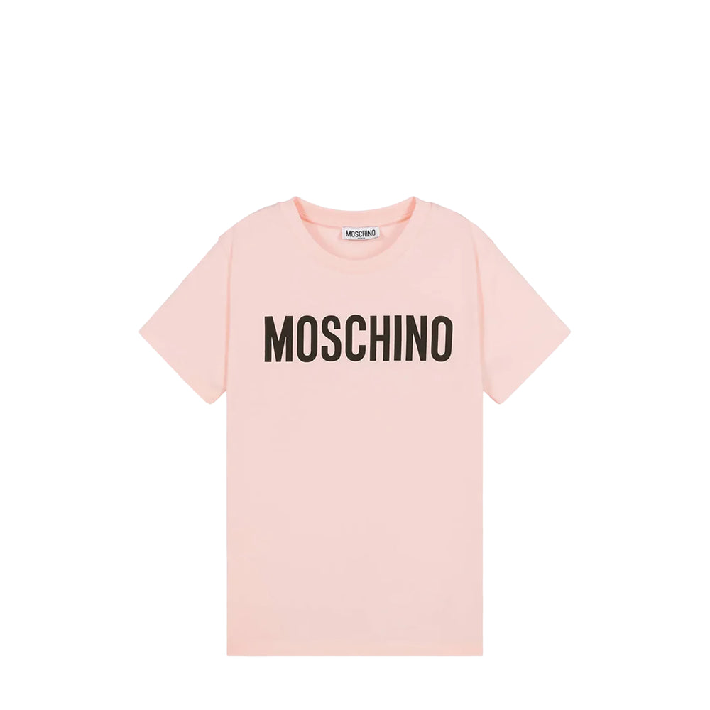 Moschino Kids Big Text Logo Cotton T-Shirt