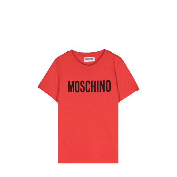 Moschino Kids Big Text Logo Cotton T-Shirt