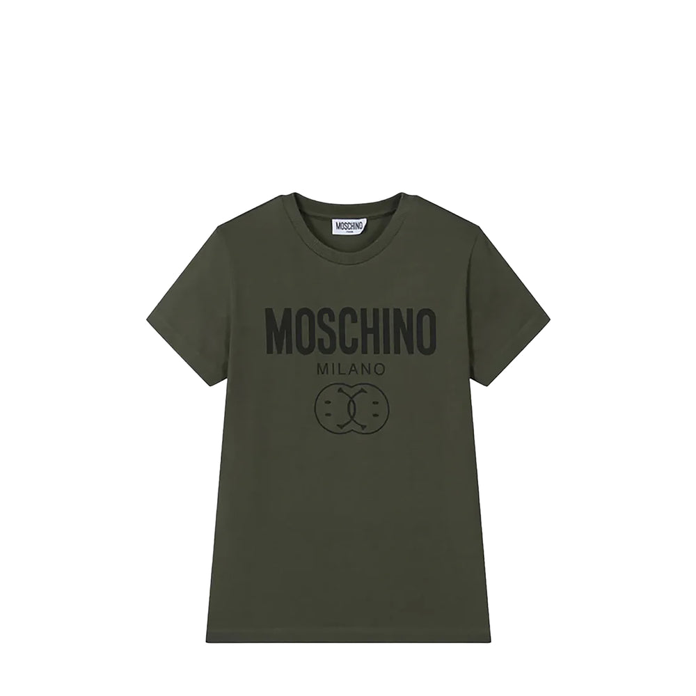 Moschino Kids Double Smiley Logo T-Shirt