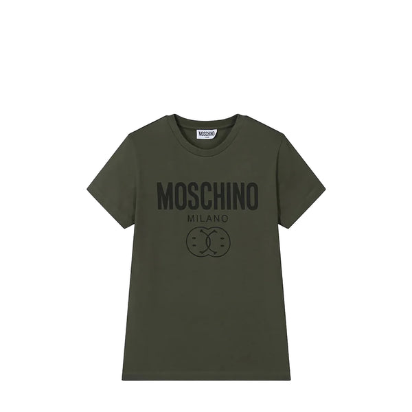 Moschino Kids Double Smiley Logo T-Shirt