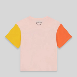 Kenzo Kids Varsity Tiger Color Block Short Sleeve T-Shirt