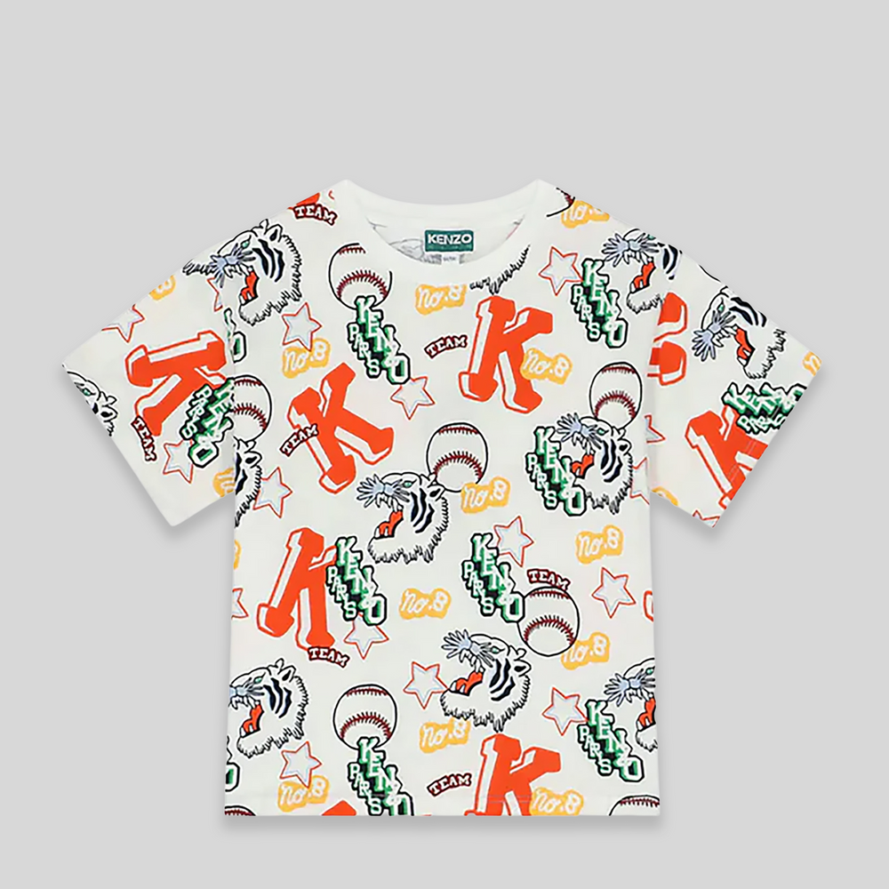 Kenzo Kids Varsity Multi-Logo T-Shirt