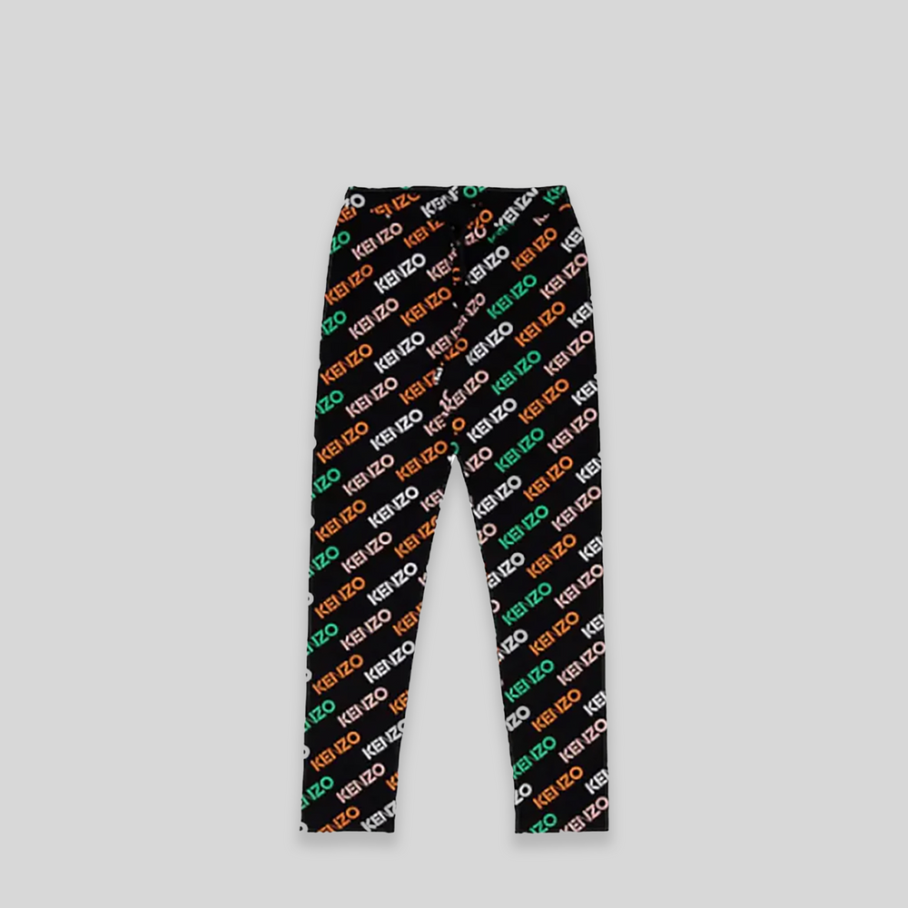 Kenzo Kids Patterned Logo Leggings