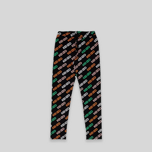 Kenzo Kids Patterned Logo Leggings