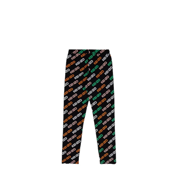 Kenzo Kids Patterned Logo Leggings